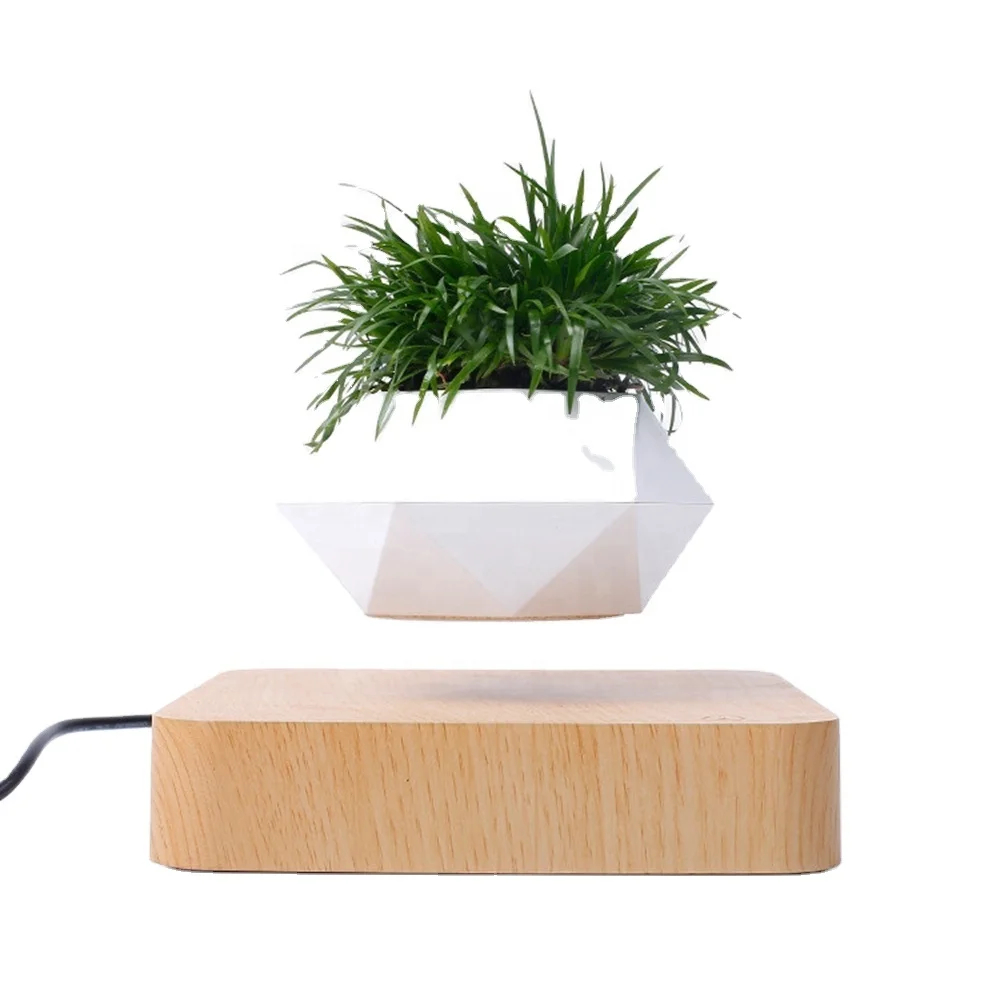 

Levitating Air Bonsai Maglev Flower Pots Rotation Flower Pot Planters Magnetic Suspension Floating Pots