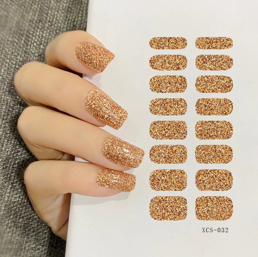 

Nail Art Stencil Sticker High Quality Nail Designed Wrap Real Polish Patch, Pure colour