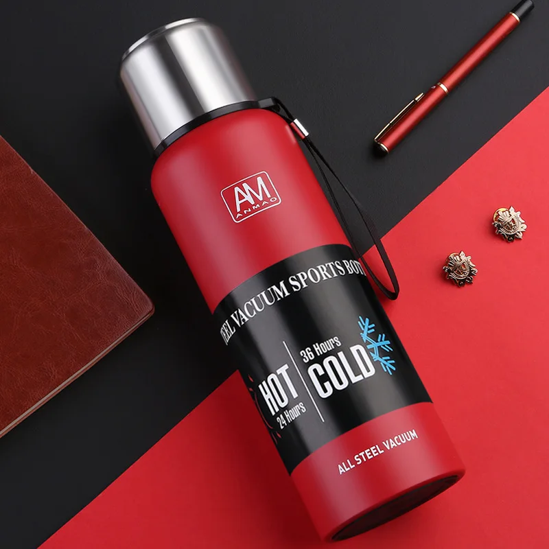 

BBA140 750ML/1000ML/1500ML Custom Outdoor High Capacity Stainless steel Thermos Cup Portable Movement Water Cup