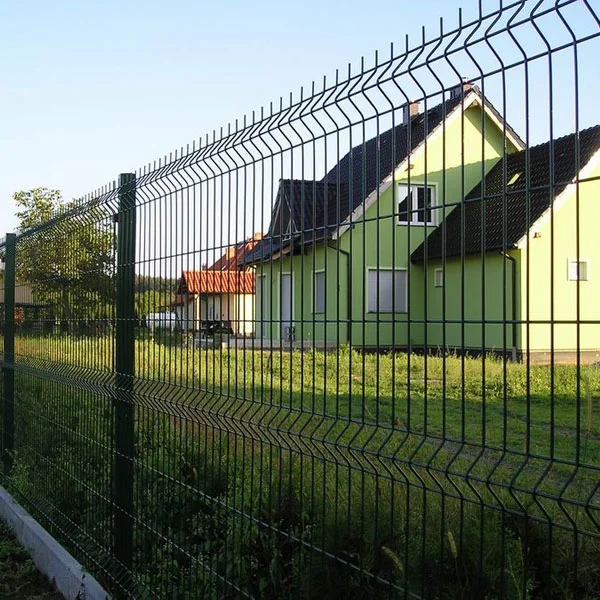 

PVC coated 3D Curved Wire Mesh Fence, Green , yellow