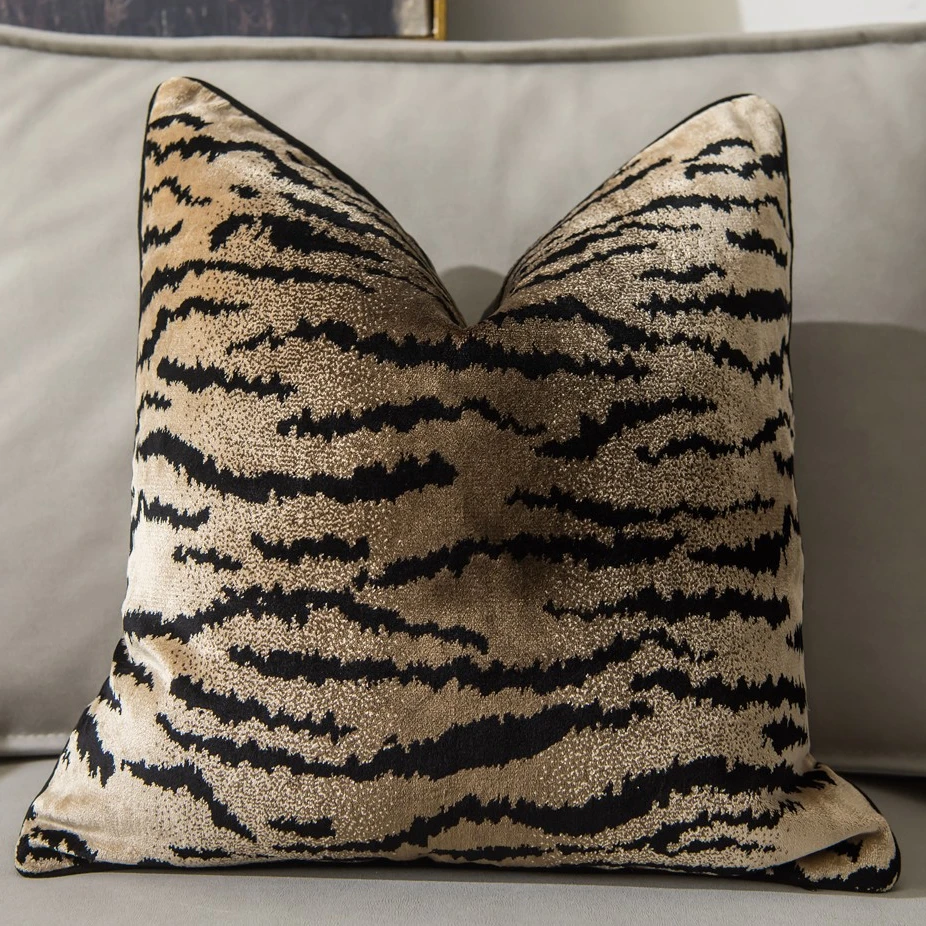 

Leopard pattern Decorative Pillow Cover velvet Luxury Throw Pillows 18x18 20x20 22x22 Decor Cushion Covers With Hidden Zipper