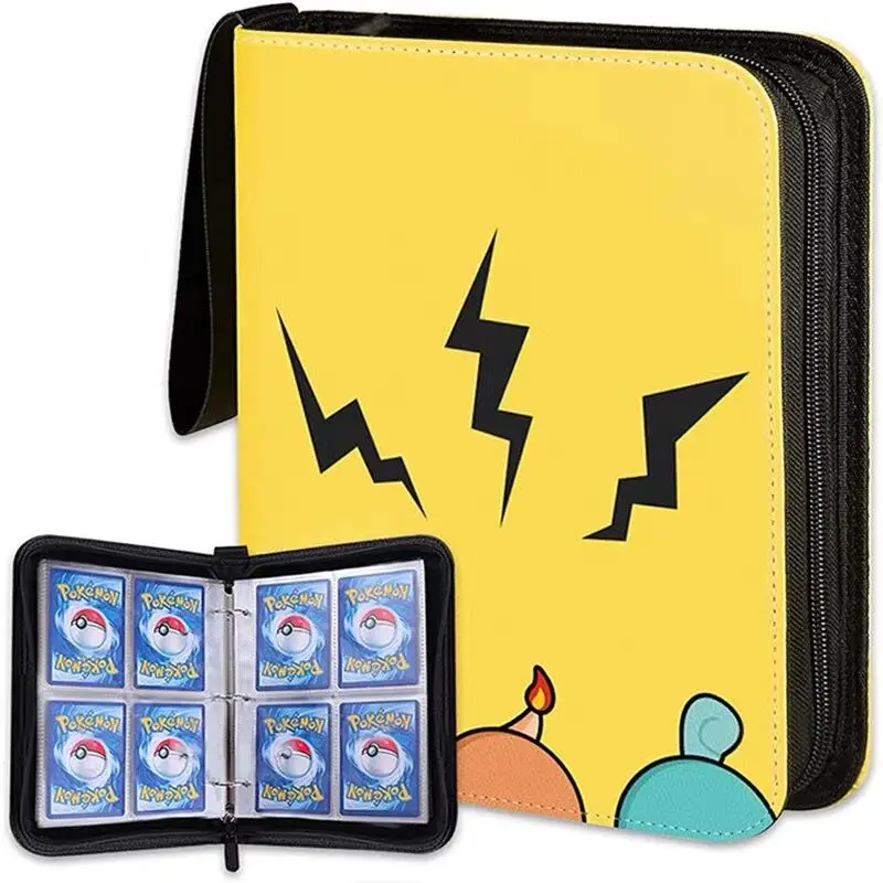 

Pocket Binder for Pokemon Cards Holder Fits 400 Cards with 8 Pocket Sheets Included Cards Collector Album