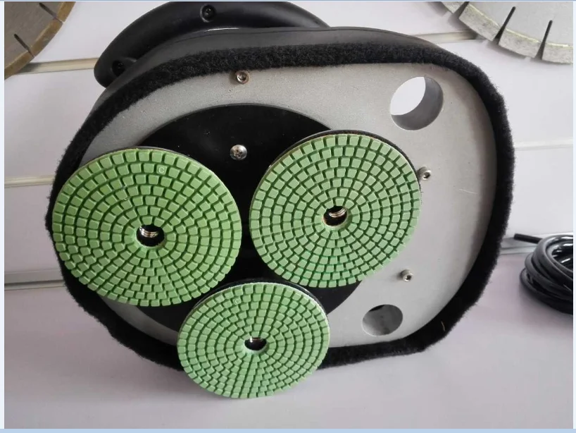 Three Heads Polishing Machine,Wet Stone Polisher,Electric Marble