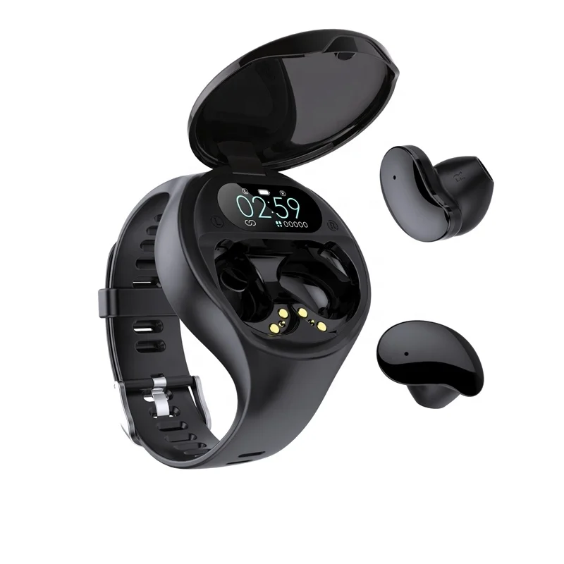 

Oem odm wristband 2 in 1 wireless earphone vincent 4.5 smart bracelet watch with earbuds