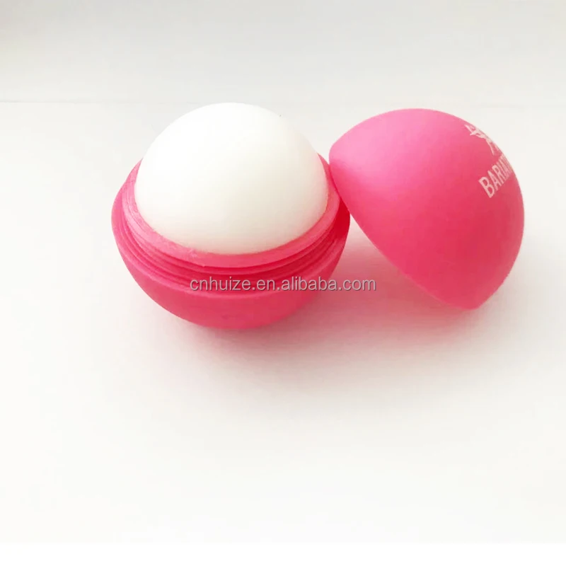 Private label Cute Waterproof Natural Organic Moisturizing Round Roller Ball Lip Balm