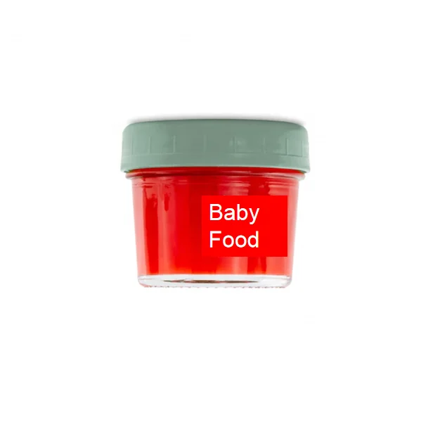 4oz 100ml Small Round Clear Jam Jelly Food Glass Mason Jar Baby food jar