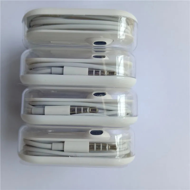 

Factory Price 3.5mm Headset 1.2m Wired With Mic Wired Control Earphone For iPhone, White