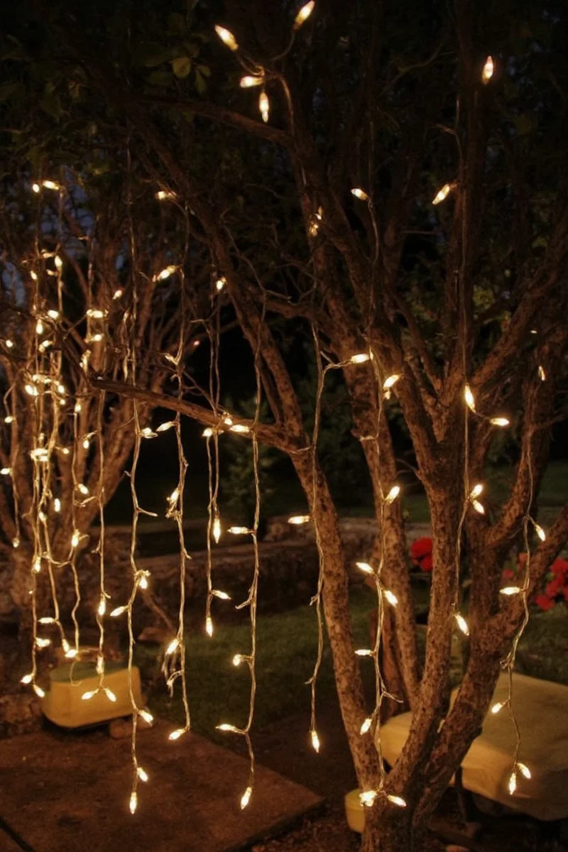 10 magical ways to use outdoor light strings in family friendly home decor