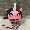 New Design Boys ans Girls Knit Winter With Real Cotton Cut Animal Unicorn Crochet Baby Beanie Hats