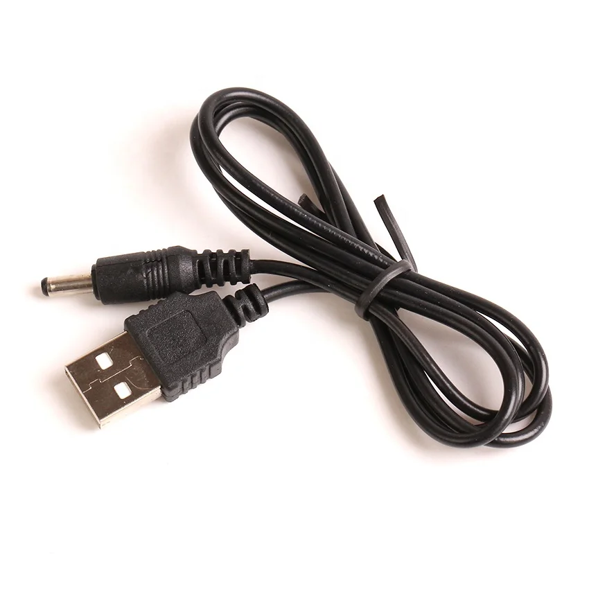 

60CM USB 2.0 to 3.5mm 5V DC Power Cable Connector Plug Charger Cables, Black