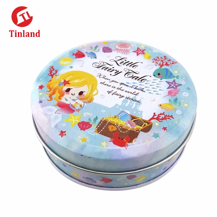 
round powder tin can 