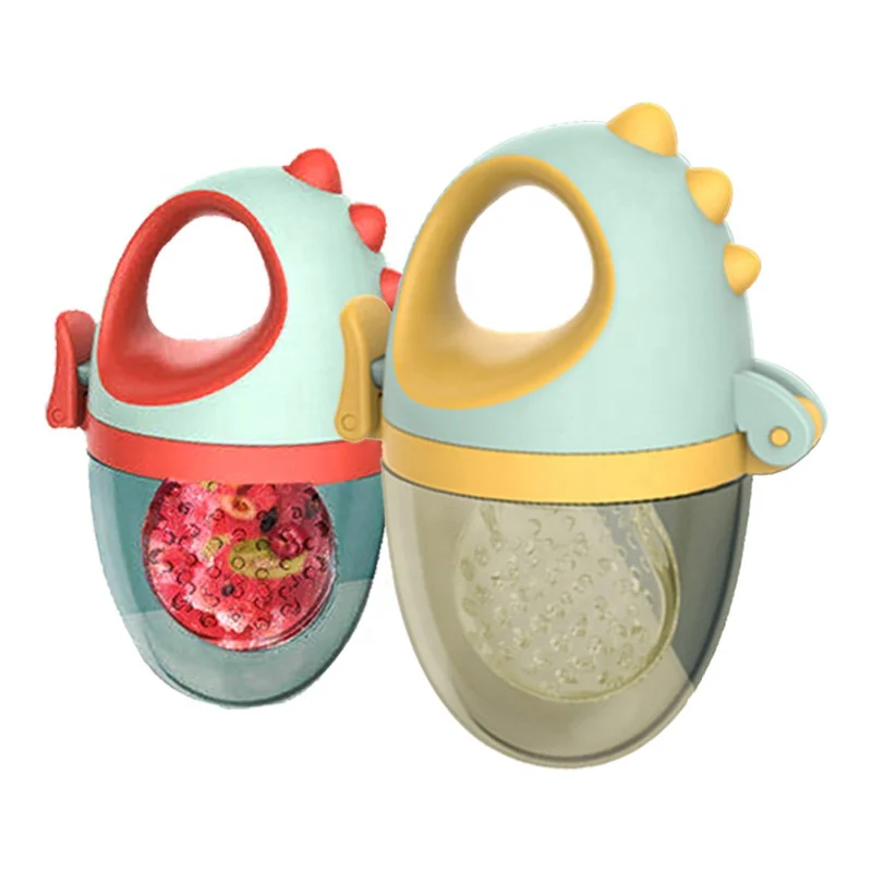 

2021 New OEM Baby Feeding Tool Silicone Baby Fruit Food Feeder Pacifier, Green/blue/pink