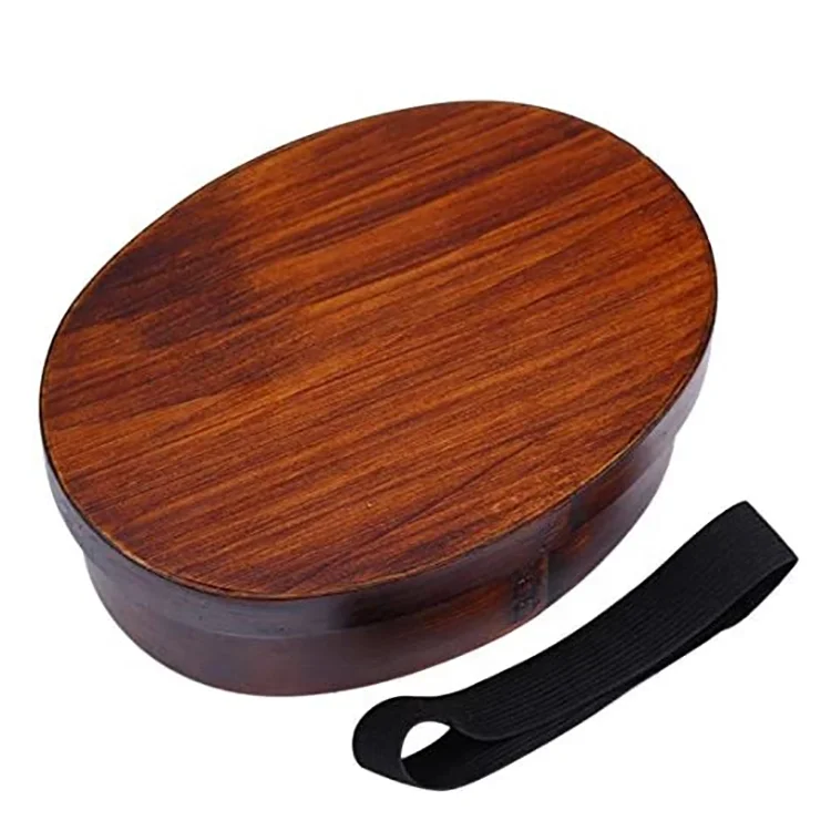 

Leak Proof Kids Bento Lunch Box School Insulated Lunch Box For Kids, Natural wood color