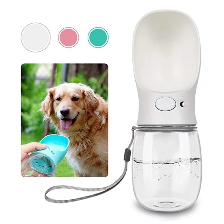 

Wholesale 350ml 500ml Outdoor Portable Travel Pet Dog Water Bottle for Walking, Blue,pink,white or customized