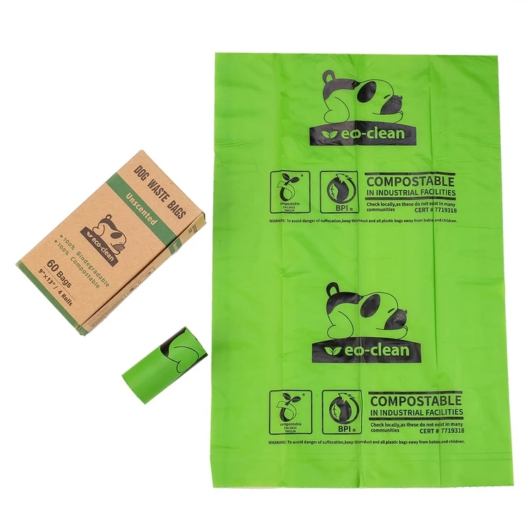 

Manufacturer Hot Sale Degradable Dog Bag Dogs Biodegradable Pet Poop Bags for Dog Poop Clean