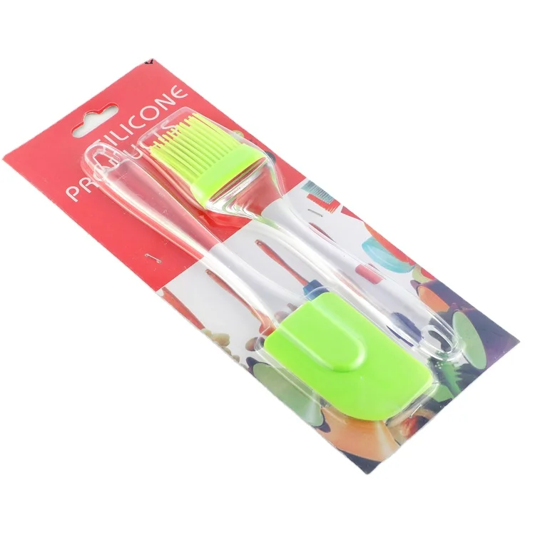 

OEM Non-Stick Heat Resistant Cake Tools Sets Kitchen Essential Silicon Spatula Cookie Scraper Sets With Plastic Handle