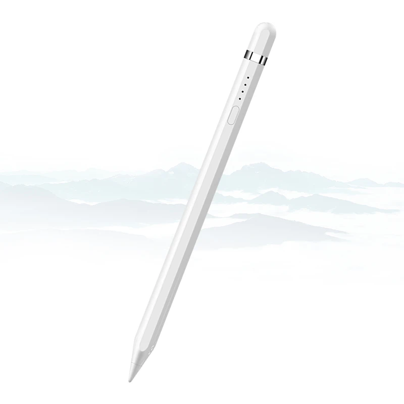 

Custom Logo Rechargeable Magnetic Digital Pencil Aluminum Alloy Capacitive Active Touch Screen Stylus Pen For Ipad