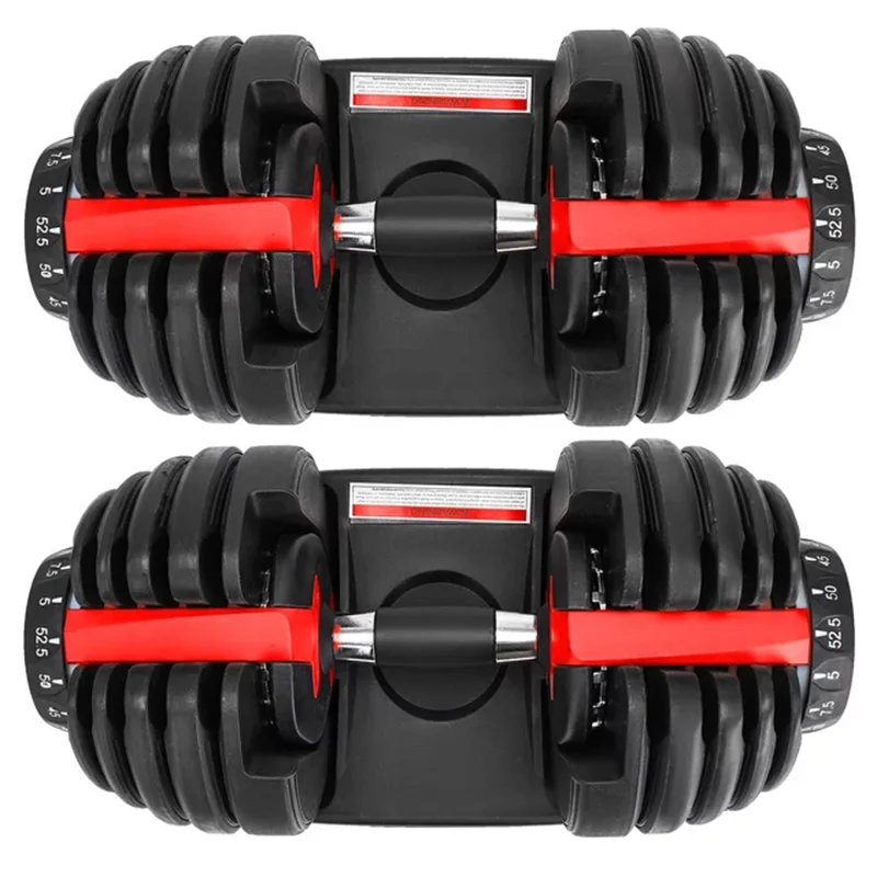 

Wholesale Dropshipping 552 Smart 24kg Adjustable Dumbbells Fitness Equipment 52.5lb Adjustable Dumbbells, Red+black