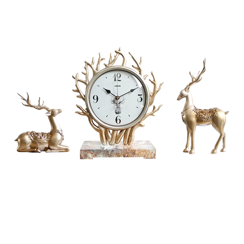 

Vintage desk clock home decoration luxury accessories pieces A1600