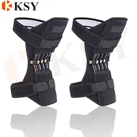 

Hot Knee Booster Knee Joint Support Pads Breathable Lift Pain Relief For Knee Power Spring Force Stabilizer For Sports