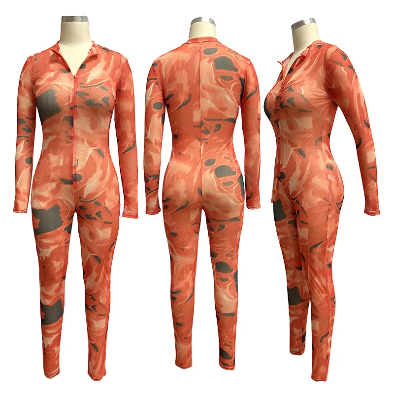 

Fashion Women printed nightclub Dresses sexy autumn clothing women