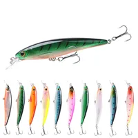 

110mm 13.5g Fishing Tackle Hard Minnow Lure Artificial Bait Fishing Lure with 2 Fish Hook Floating Hard lure TOP