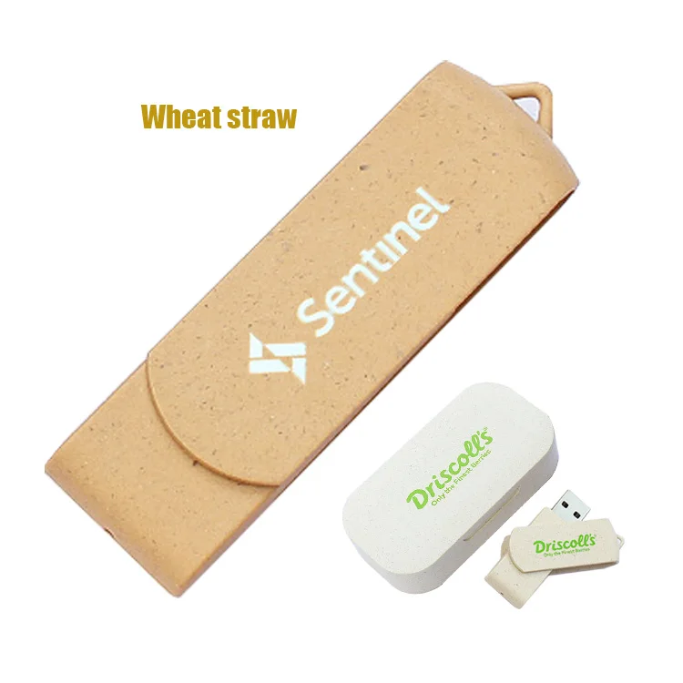 

Wheat straw usb flash 3.0 EPR CE eco box usb memory stick wholesale custom logo pendrive 64GB 2GB 16GB usb flash drive 3.0 1TB