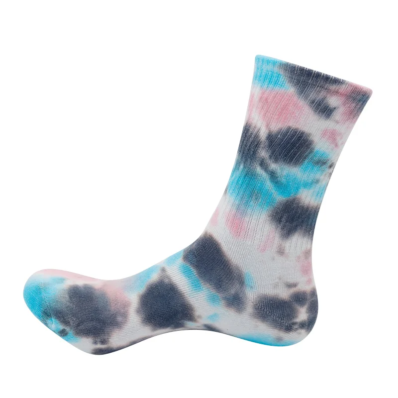 

Coolstring Manufacturer Shoe Accessories Women High Quality Pure Cotton Tie-dye Tube Socks, Customized length