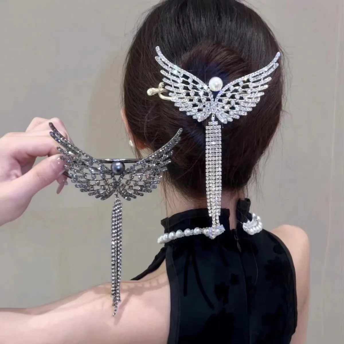 

Super Immortal Butterfly Tassel Twist hair clips for women accessories Back Brain Spoon 2023 New Advanced Sensible Disc Hairpin