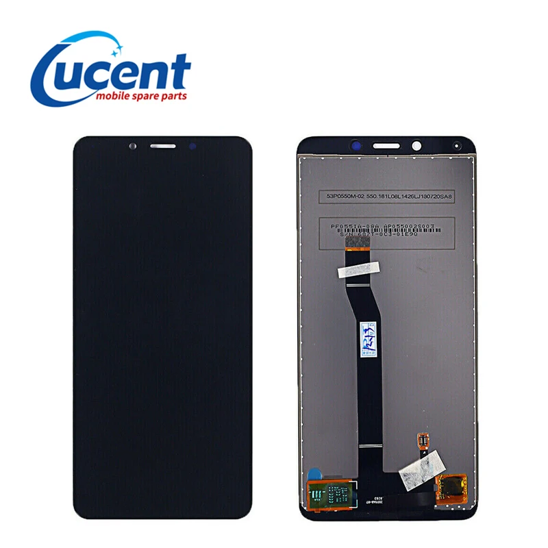 

Front Glass LCD Combo Display Touch Screen Digitizer Assembly for Xiaomi Redmi 6 6A 5.45", Black white