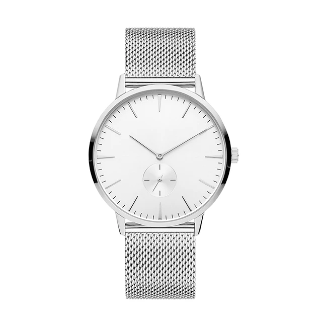 

Wholesale minimalist design small MOQ fashion design stock mesh strap watch