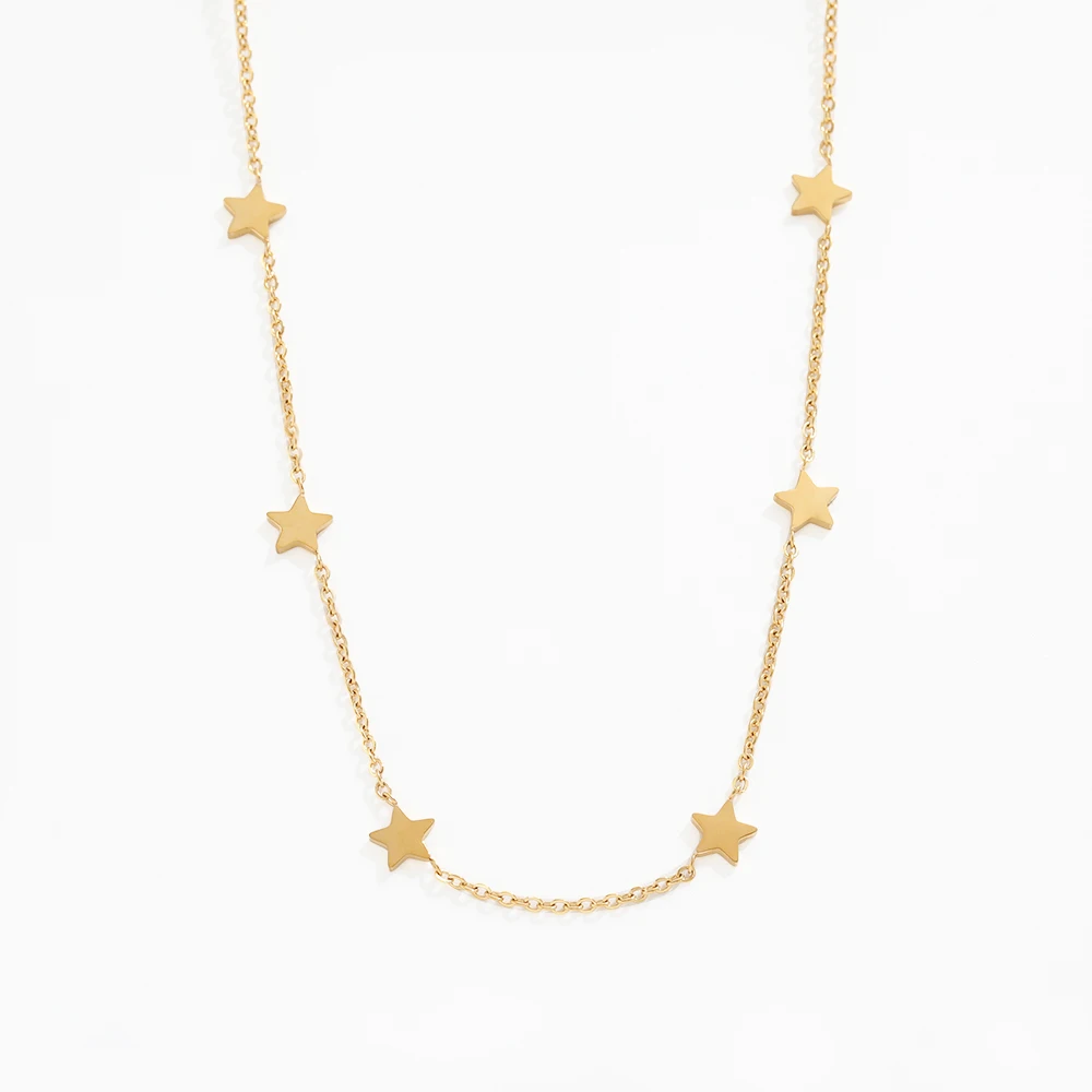 

Joolim Jewelry Wholesale star chain Necklace Stainless Steel Necklace Wholesale design Jewelry