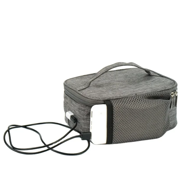 

Outdoor Picnic Waterproof Oxford USB Heated Lunch Bag, Gray