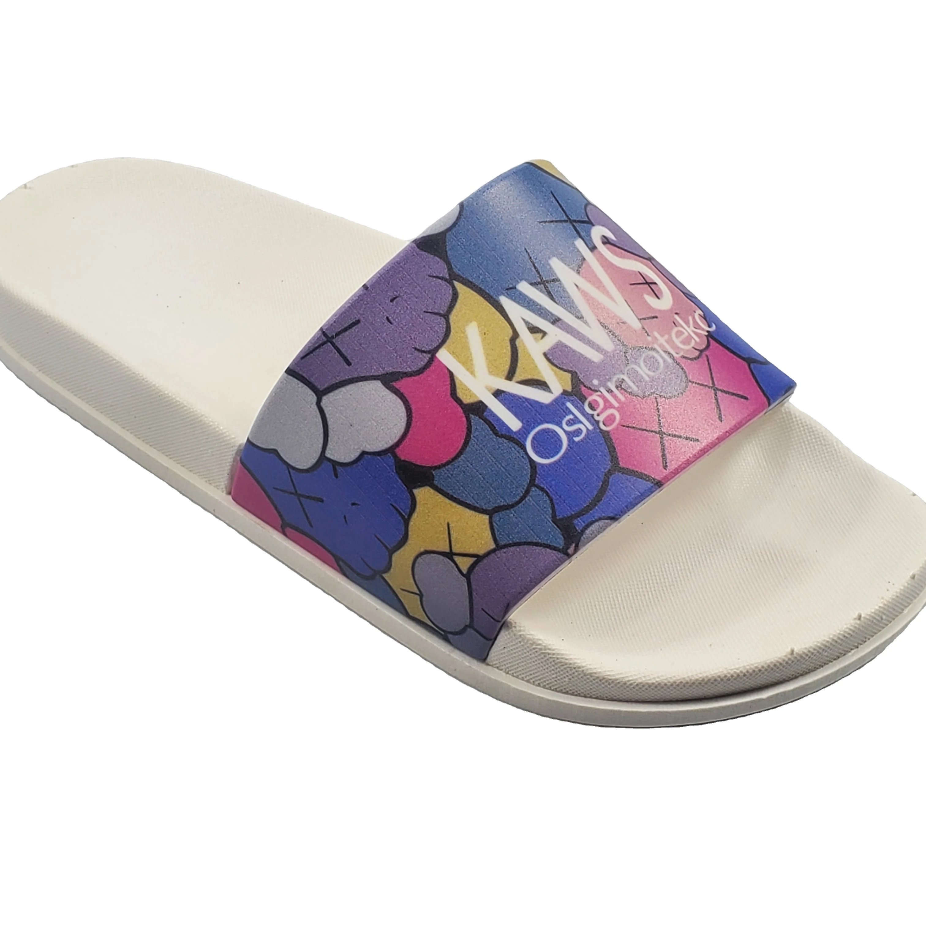 

High Quality Indoor Comfort EVA Black Custom Sandals Youth Men Woman Sandal Slide Print Logo slippers