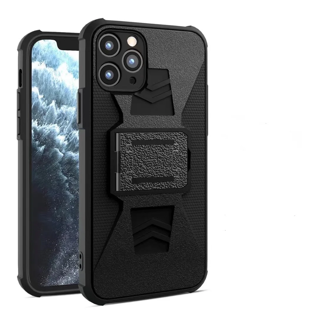 

Wholesale Shockproof PC TPU Bracket Holder Phone Case
