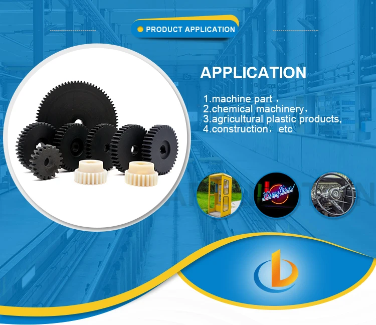 New Design Gear Factory Injection Gear Parts Customized Making Plastic Mc Nylon Gears