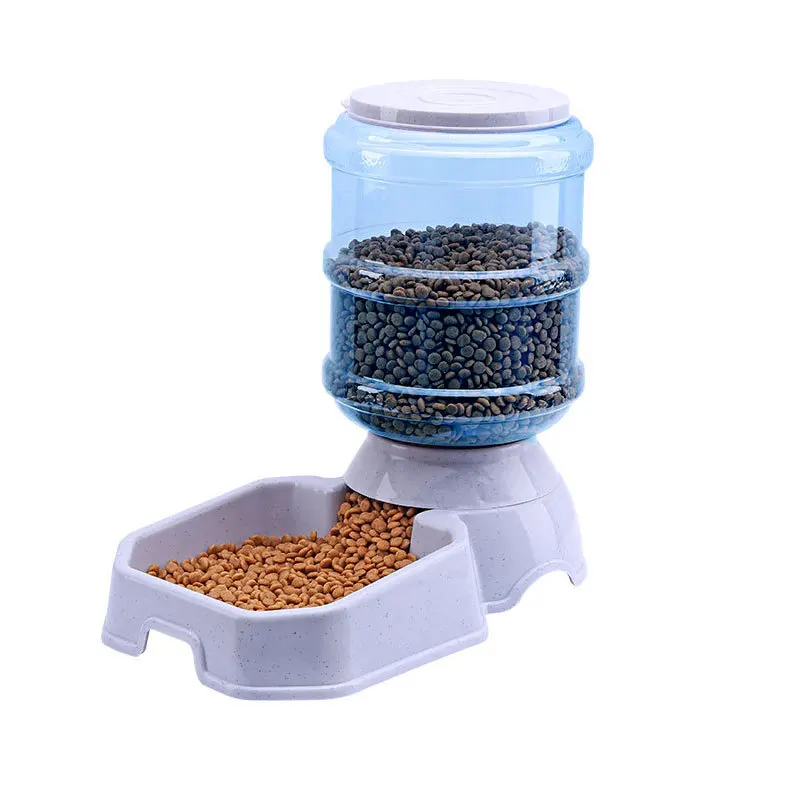 

3.8L automatic Plastic pet water dispenser gravity feeder cat dog food bowl pet water bowl