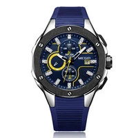 

Megir 2053 2019 Silicone Watches Top Luxury Brand Male Clock Fashion Men Military Chronograph Sport Watch Reloj Hombre