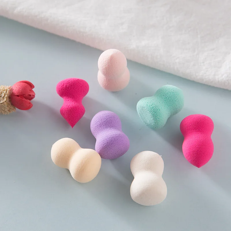 

Flower Cosmetic Mini Sponge Tools Latex Free Hydrophilic Mini Blenders Sponge For Topical Use and nude makeup sponge, Multiple colors