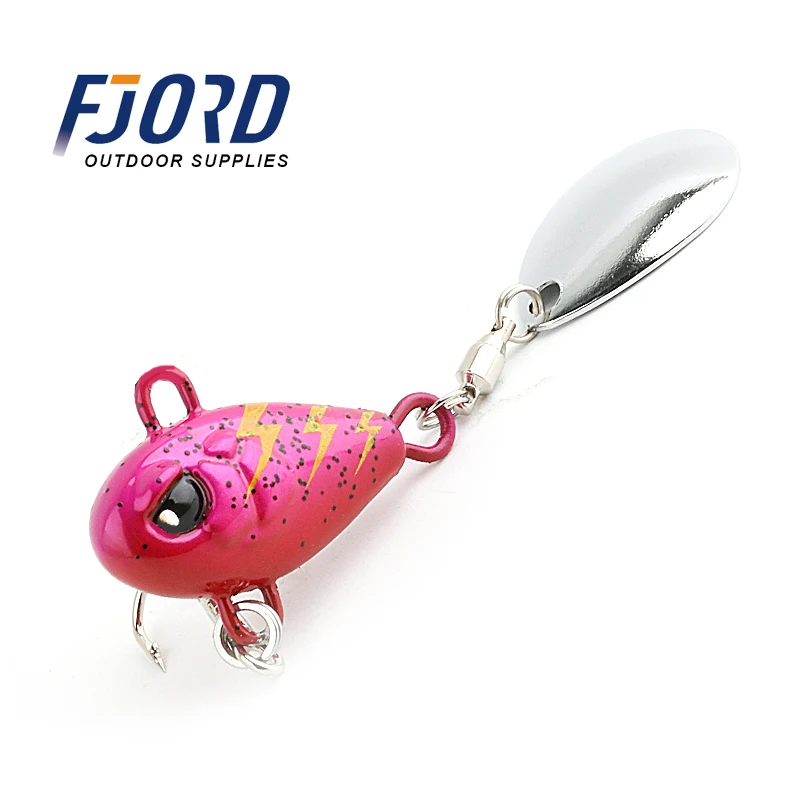 

FJORD Supper Quality metal lures fishing VIB Spinner Bait Rotating Metal Vibe Lure