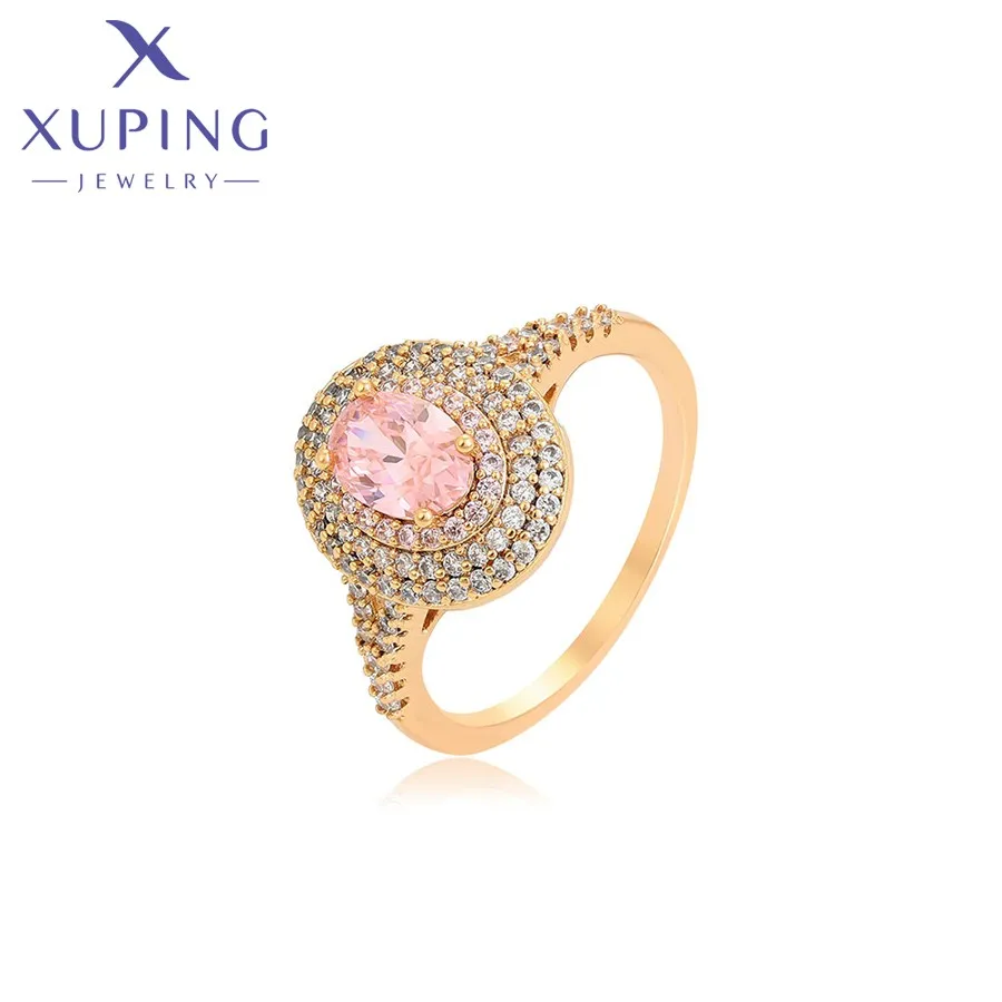 

14R2362008 Xuping jewelry Fashion exquisite diamond 18K gold color jewelry ring ladies ring