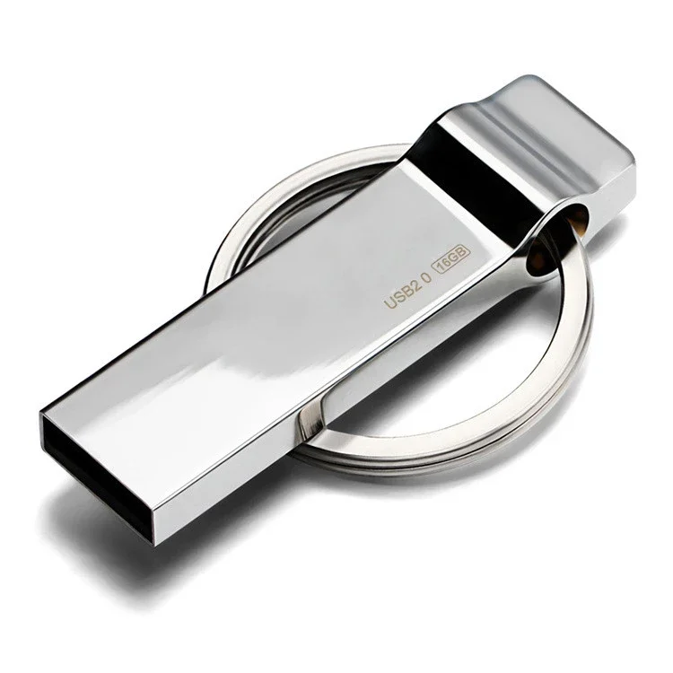 

Cheap usb flash drive Waterproof Silver Metal usb stick 32gb cheap usb stick pendrive key ring chain