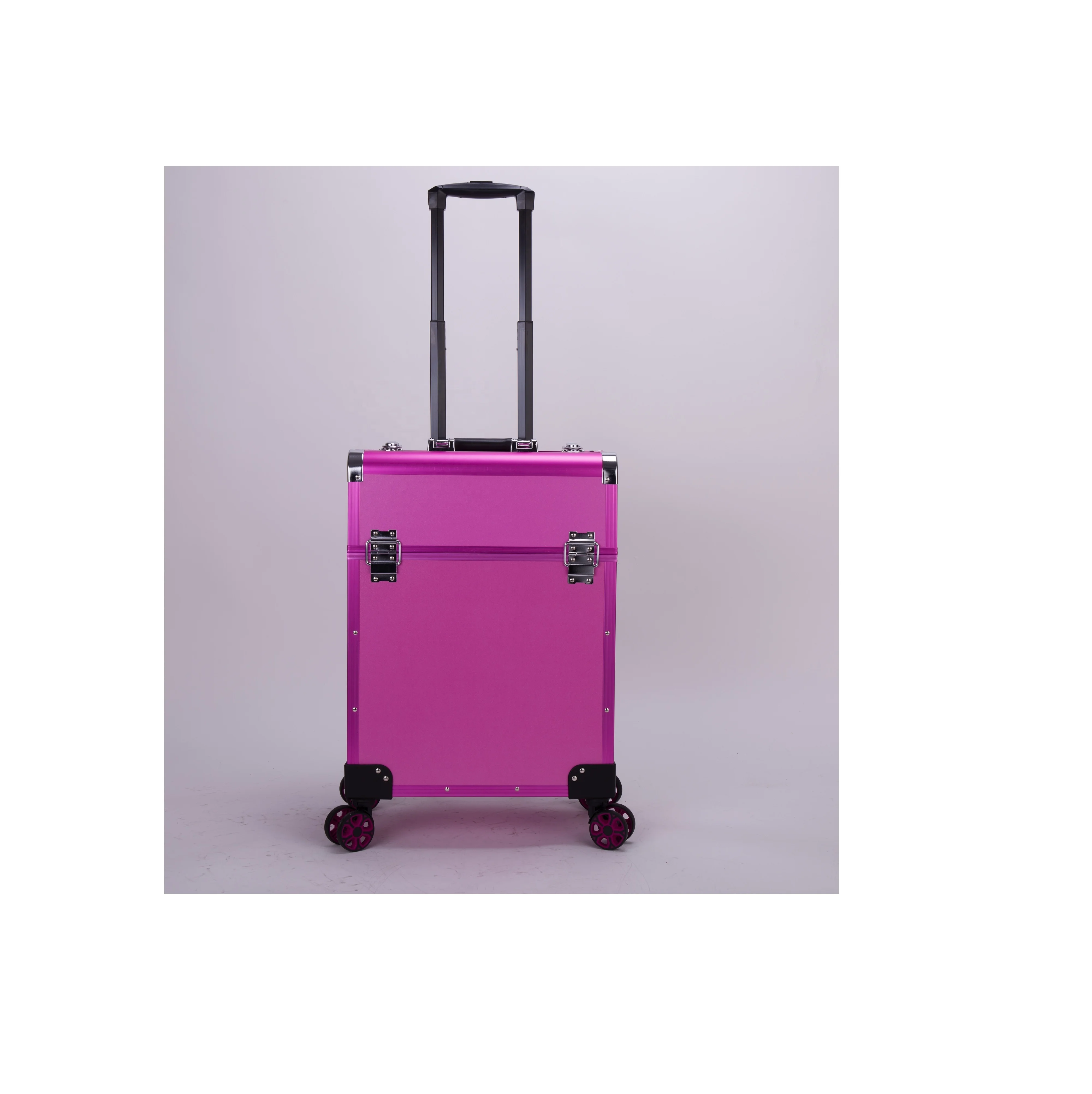 

Face Recognition Lockable Cosmetic Vanity Case Lights Aluminum Rolling Trolley Cosmetics, Customized color