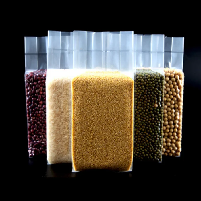 
1 KG Grain & Creal Transparent plastic packaging bag Factory Wholesale 