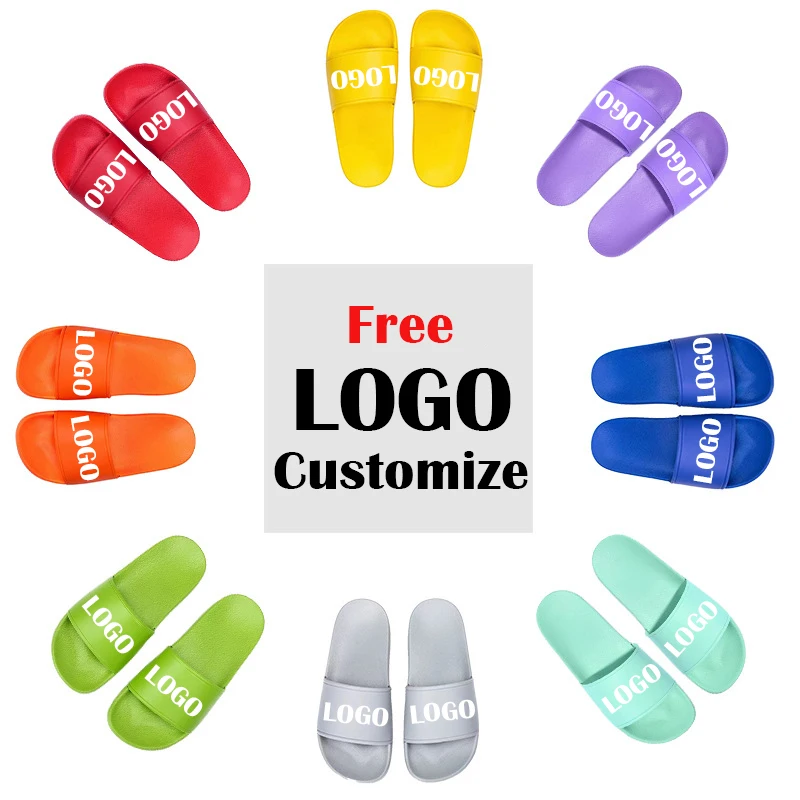 

Customization Blank Original Brand Logo Kid Slides Sandal FootwearCustom Logo Slide Sandal Slipperscustom Men Slides With Logo