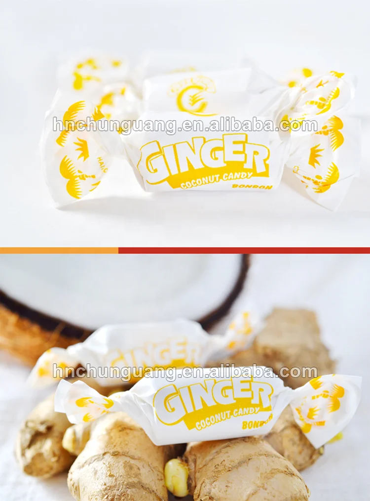 
Fruity hard candy, Coconut Ginger Flavor Halal sweet candy 