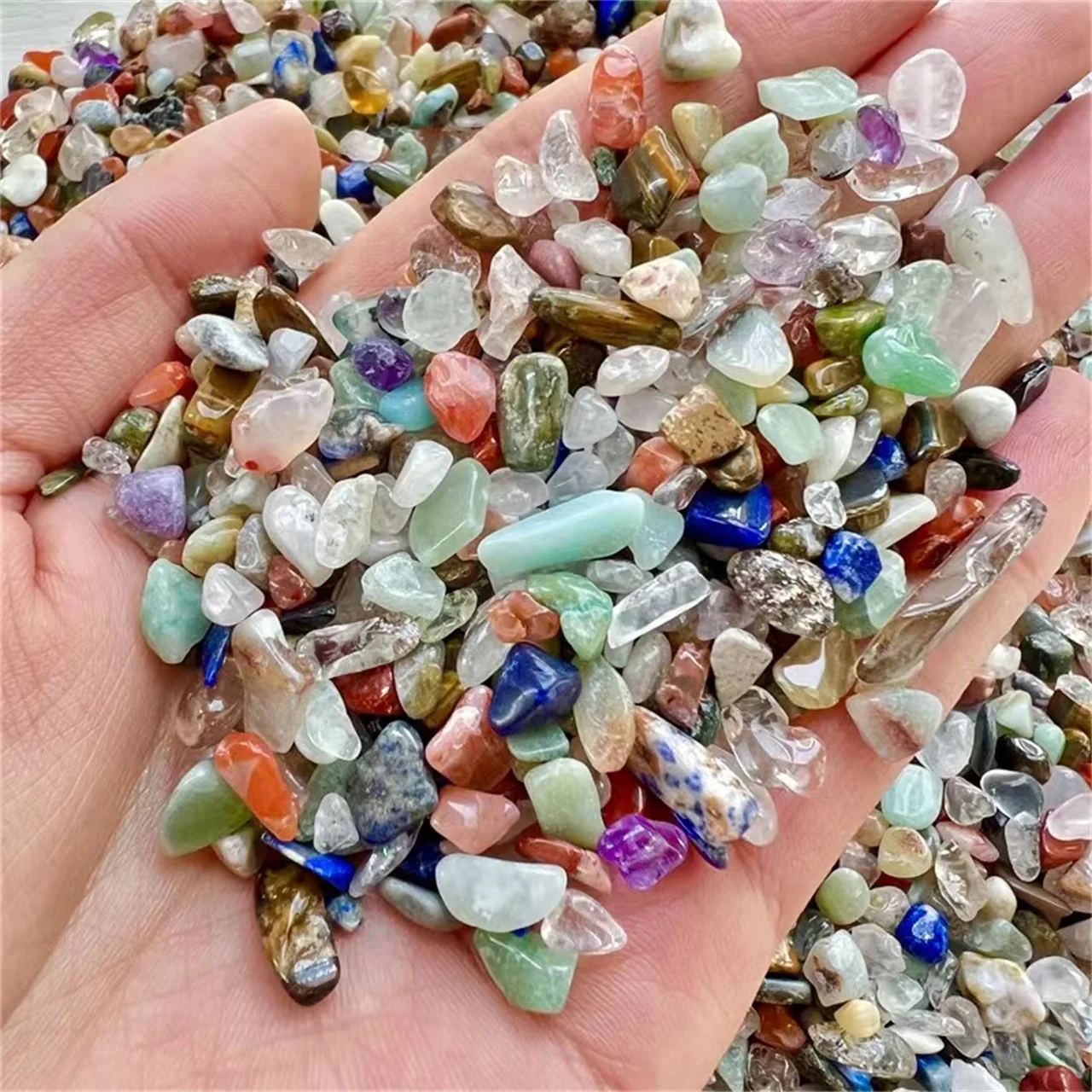 

Natural Crystal Chips Gravel Stone Healing Rough Mixed Quartz Tumbled Stone