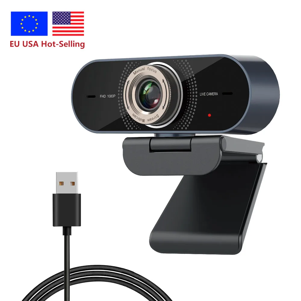 

Camera Webcam USB Wide Angle 1080P HD Laptop Online Camera web With Built-in Mic 1920 x 1080p USB Plug And Play PC Webcam Gaming