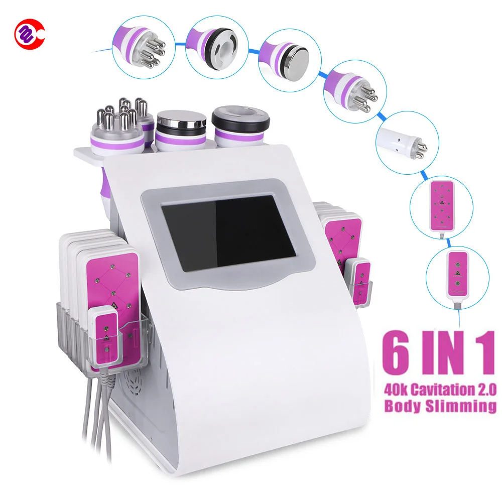 

Mychway 6 in 1 Unoisetion Cavitation 2.0 / Vacuum /RF /Spa /Lipo Laser 5mw body slimming machine