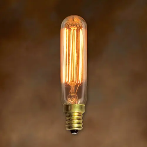 T20 T25 T28 Dimmable Candelabra Vintage Bulbs 25W 40W 60W Incandescent Tungsten Filament Bulb E12 Mini Tube Edison Light Bulbs